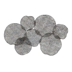Escultura Floral Metálica para Pared, Decoración Rústica para el Hogar, Arte de Múltiples Piezas para Sala de Estar, Flores de Forma Irregular, Tema de Plantas - Product Image 3