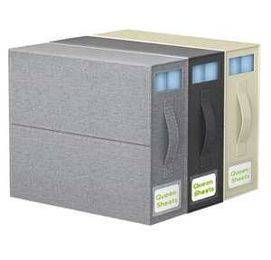 Caja de Almacenamiento Plegable para Ropa, Contenedor de Tela con Ventana Transparente de PVC, Organizador Debajo de la Cama para Armario de Dormitorio - Product Image 1