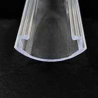 Diffuseur LED en polycarbonate transparent Bming, forme linéaire, lentille pour éclairage linéaire LED, pour éclairage moderne intérieur