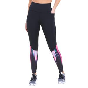 Leggings de gimnasio de cintura alta para mujer, banda ajustada de secado rápido, técnica de diamantes de imitación a la moda - Product Image 1