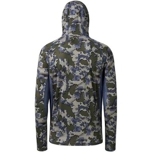 Vêtements de pêche à manches longues en polyester et élasthanne, vêtements d'extérieur, chemises à capuche, impression par sublimation - Product Image 3