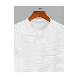 Fabricante Profesional de Camisetas de Corte Regular, Camiseta de Cuello Redondo de Algodón, Impresión de Logotipo Personalizado - Product Image 2