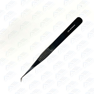 Professional Fiber Tip Lash Tweezers, Anti-Static Stainless Steel Tools Eyelash Extension Tweezers <b>Set</b> with Isolation <b>Box</b> - Product Image 2