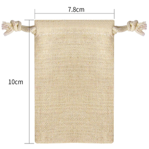 Sac en jute robuste et écologique avec cordon de serrage, production sur mesure en gros pour la vente au détail et les événements - Product Image 6