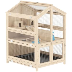 Gabbia in Legno per Piccoli Animali, Cuccia per Criceti e Accessori - Product Image 6