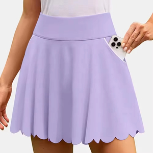 Jupe de tennis décontractée pour femme la plus vendue et très demandée, taille naturelle, coupe trapèze, vêtement de sport avec poches arrière, short de sport à séchage rapide - Product Image 1