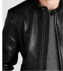 Veste en cuir d'agneau de haute qualité pour homme, tendance, à fermeture éclair, style décontracté, très vendue - Product Image 4