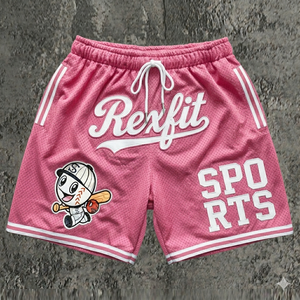 กางเกงบาสเก็ตบอล Rexfit Sports แบบขายส่งสำหรับผู้ชาย สีน้ำตาล กางเกงออกกำลังกาย กางเกงกีฬา ระบายอากาศได้ดี น้ำหนักเบา - Product Image 4