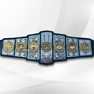 Surtechs Heavyweight Championship Title <b>Belt</b> World Big Gold <b>Wrestling</b> <b>Belt</b> Brass Leather 5kg 1.5M Unisex - Product Image 1