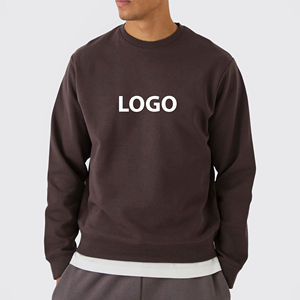 Sudadera de Forro Polar Oversize para Hombre, 100% Algodón, con Logotipo Bordado Personalizado, Estilo Urbano, Cómoda, Tendencia de Invierno - Product Image 4