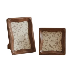 Aesthetic Eco-Friendly Walnut Wood UV <b>Printed</b> Photo <b>Frame</b> Elegant Tabletop Display Minimalist Living Room Art Decoration - Product Image 1