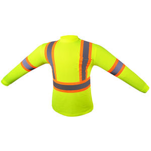 เสื้อยืดสะท้อนแสงสำหรับทำงานผู้ชาย แห้งเร็ว เสื้อยืดนิรภัย - Product Image 4