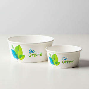 Tazones de papel desechables personalizados con logo, tazón de papel con impresión digital personalizada, solución de empaque para alimentos - Product Image 2