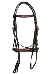 Brida de caballo de cuero, diseño personalizado, fabricante al por mayor - Product Image 3