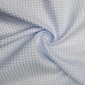 Tela Popelina a Cuadros Teñida con Hilo 100% Algodón, Resistente a las Arrugas, con Acabado de Amoníaco Líquido, para Camisas y Uniformes de Alta Calidad - Product Image 2