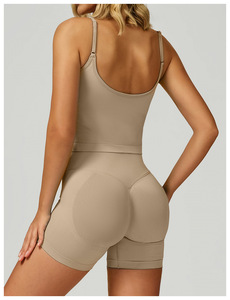 2026 <b>Seamless</b> Workout Sets Women 5 Piece Color Block Yoga Outfits Contrast <b>Shorts</b> Leggings and Top Matching <b>Gym</b> Athletic Set - Product Image 4