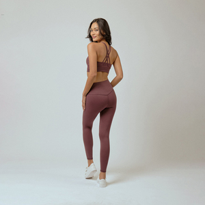 2026 New Fashionable Custom Gym Workout Sets Women Breathable Seamless Yoga Elastic Waist Front/Waist Logo 2-Piece Eco-Friendly - Product Image 5