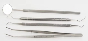 Premium Dental Student Basic Examination Tools Kit Stainless Steel Diagnostic Kit Mouth Mirror Explorer Periodontal Probe - Product Image 6