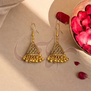 Pendientes de Boda de Acero Inoxidable Dorado para Mujer, de Moda, de Alta Calidad, Accesorios de Moda, Venta al por Mayor Directa de Fábrica - Product Image 3
