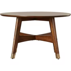 Table basse ronde contemporaine moderne convertible en bois massif de haute qualité pour le salon Meilleurs prix pour les meubles d'exportation - Product Image 1