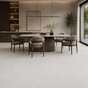 Azulejos de Porcelana Blancos de 600x600mm, Acabado Nano Pulido, Efecto Mármol Brillante, Modernos, Adhesivos, Antideslizantes para Cocina - Product Image 6