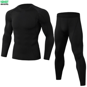 Winter Base <b>Layer</b> Set Compression <b>Top</b> And Tight Pants Sportswear For Jogging Bodybuilding Weightlifting Fitness Gear - Product Image 1
