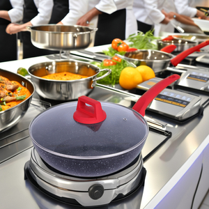Wok moderne antiadhésif avec base à induction puissante, technologie de chauffage uniforme et poignée confortable pour de meilleurs résultats culinaires - Product Image 2
