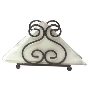 Porta Servilletas Triangular Metálico Minimalista, Organizador de Servilletas de Alambre Simple, Soporte de Exhibición para Mesa de Cocina o Comedor - Product Image 6