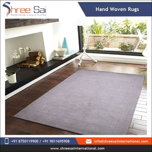 Conjuntos de alfombras grandes bordadas a mano de lana de La India, alfombras de Material de lana gris para puerta y baño, venta de compra a granel - Product Image 3