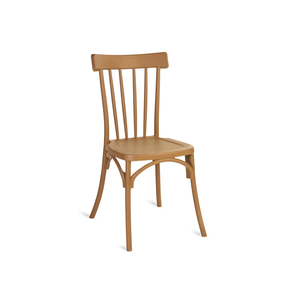 Durable marrón claro apilable ecológico diseño moderno silla Windsor para hoteles villas fiesta al aire libre eventos elegante boda - Product Image 6