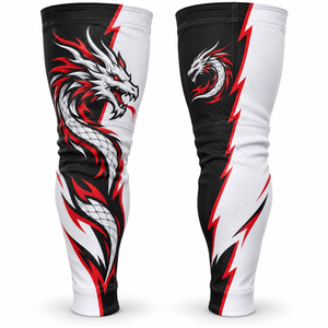 Chaussettes de hockey sur glace personnalisées 100 % polyester, avec écusson imprimé, OEM, vente en gros, marque privée, commandes en gros, faible MOQ, fourniture directe usine, couleurs de club - Product Image 6