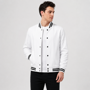 <b>Mens</b> classic varsity <b>jacket</b> designed with versatile comfort and athletic charm <b>for</b> urban casual travel and modern daily fashion - Product Image 1