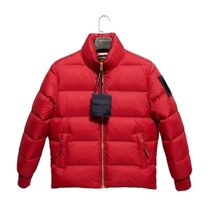 Mens Full Zip Puffer Jacket Custom Winter Warm Quilted <b>Padded</b> <b>Coat</b> Streetwear Outerwear Private Label Manufacturer - Product Image 2