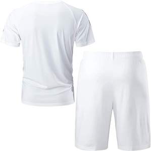 New Arrival Popular Fashion Style Men's <b>Top</b> and Shorts Set 100% Cotton High Quality T-Shirt and Short Set for Men's OEM Services - Product Image 3
