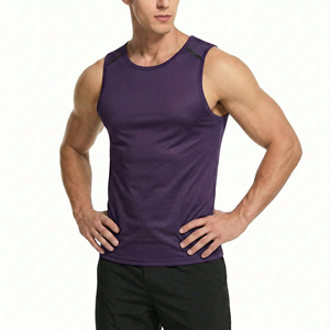 Débardeurs pour hommes en gros, OEM, séchage rapide, respirants, personnalisables, pour la gym, l'entraînement, la musculation, le sport et le fitness - Product Image 3