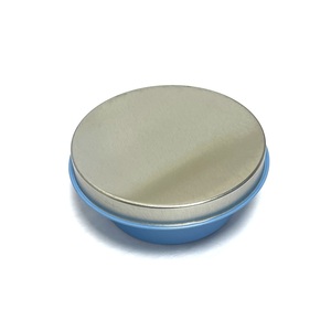 กล่องโลหะทรงกลมสีน้ำเงินสำหรับบรรจุชา ขนาด 177 มม. x 84 มม. พร้อมฝาล็อค - Product Image 5