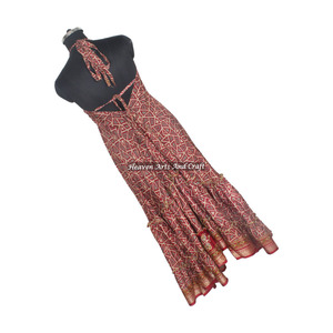 Sari / Saree / Shari, vêtements indiens et pakistanais, vêtements indiens faits à la main, vêtements pour femmes, sari vintage en soie, style bohème hippie - Product Image 3