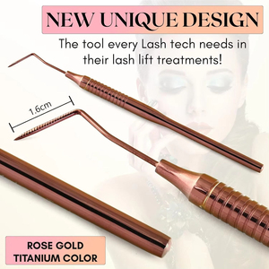 Sonda de lifting de pestañas con punta roscada de oro rosa, cabezal único, para aislamiento de pestañas, para suministros de salón de marca privada - Product Image 6