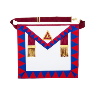 Masonic Craft Customizable Masonic Aprons Black White Hand Embroidered Sew-On High Grade Canvas Fabric Regalia Custom Brand - Product Image 1