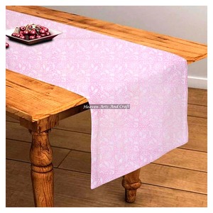 100% Pure Cotton Traditional Hand Block Printed Table <b>Runner</b> Floral Pattern For Wedding Events Home Decor Outdoor Use - Product Image 2