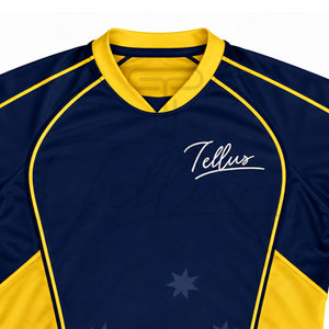 Camiseta de Rugby Transpirable para Hombre, Camisetas de Rugby con Estampado de Equipo, Ropa Deportiva de Secado Rápido, Camiseta de Rugby Personalizada - Product Image 4