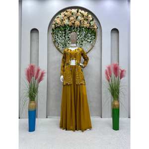 Top de diseñador para mujer-Plazzo y hermoso conjunto Dupatta para ropa de fiesta - Product Image 2