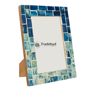 Marco de Fotos Decorativo Creativo Premium con Incrustaciones de Hueso Hecho a Mano con Acabado Brillante y Opción de Logotipo Personalizado por Tradebyd - Product Image 1