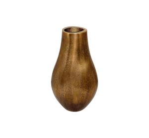 Jarrón de Flores de Aluminio Estilo Artesanal con Silueta Curva Refinada para Decoración de Interiores de Lujo - Product Image 1