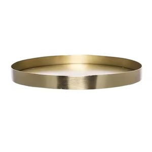 Bandeja de Metal para Centro de Mesa, Bandeja de Acero Inoxidable para Servir Postres, Plato para Exhibir Dulces, Decoración de Mesa - Product Image 3