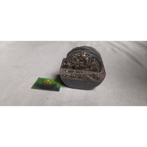 Dessous de verre ronds en résine avec flocons d'argent et support Tapis de boisson époxy faits à la main pour table à manger Home Bar Vente en gros en vrac - Product Image 2