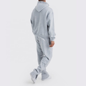 Conjunto Deportivo Personalizado OEM Unisex, Sudadera con Capucha y Pantalones Deportivos, 2 Piezas, Estilo Holgado, Patrón Liso con Logotipo - Product Image 6