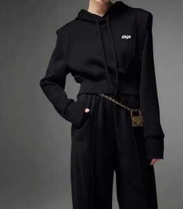 Conjunto Deportivo de Sudadera con Capucha para Mujer, Logotipo Personalizado, Lana y Cachemira, para Gimnasio y Jogging - Product Image 1