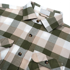 Breathable <b>Men</b> <b>Flannel</b> <b>Shirt</b> Fully Customized Casual <b>Shirts</b> Eco-Friendly Anti-Wrinkle CottonWool High Quality Hot Selling - Product Image 3