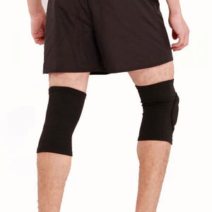 Genouillères de sport noires rembourrées, manchons de soutien protecteurs, équipement de fitness et d'entraînement, fournisseur en gros - Product Image 4
